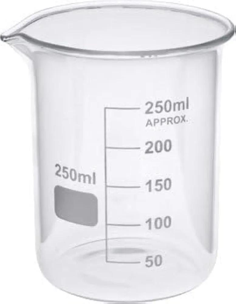 كاس مدرج البيكر سعة 250 مل (Beaker 250ml